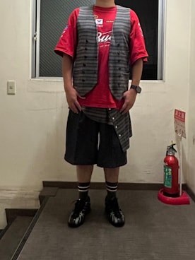 「アイテム（ソックス/靴下）」を使った、Daniel.Yさん（メンズ・175cm）の夏コーディネート