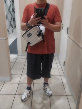 「アイテム（ボディバッグ/ウエストポーチ）」を使った、Daniel.Yさん（メンズ・175cm）の夏コーディネート