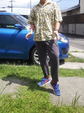 「kolor（カラー）のアイテム（スラックス）」を使った、Daniel.Yさん（メンズ・175cm）の秋コーディネート