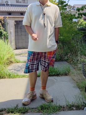 「アイテム（ソックス/靴下）」を使った、Daniel.Yさん（メンズ・175cm）の夏コーディネート