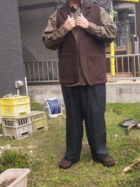 「yoko sakamoto（ヨーコサカモト）のアイテム」を使った、Daniel.Yさん（メンズ・175cm）の秋コーディネート