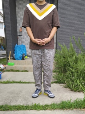 「ペイズリー柄パンツ」｜Daniel.Yさん（メンズ・175cm）の夏コーディネート