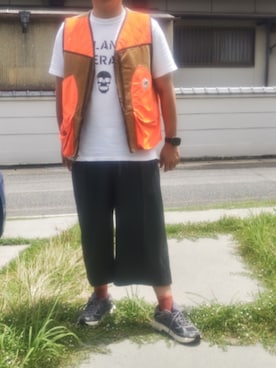 「アイテム（ベスト）」を使った、Daniel.Yさん（メンズ・175cm）の夏コーディネート