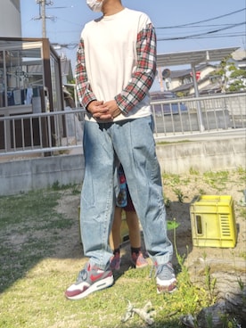 「JW Anderson（ジェイダブリューアンダーソン）のアイテム（Tシャツ/カットソー）」を使った、Daniel.Yさん（メンズ・175cm）の春コーディネート