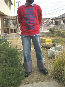 「doublet（ダブレット）のアイテム（パンツ）」を使った、Daniel.Yさん（メンズ・175cm）の冬コーディネート