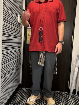 「アイテム（スラックス）」を使った、Daniel.Yさん（メンズ・175cm）の夏コーディネート
