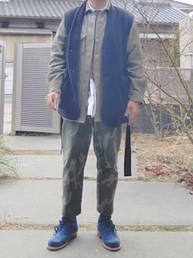 「kolor（カラー）のアイテム（パンツ）」を使った、Daniel.Yさん（メンズ・175cm）の春コーディネート