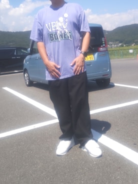 「VINTAGE（ヴィンテージ）のアイテム（Tシャツ/カットソー）」を使った、Daniel.Yさん（メンズ・175cm）の秋コーディネート