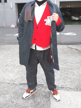 「doublet（ダブレット）のアイテム（デニムパンツ）」を使った、Daniel.Yさん（メンズ・175cm）の冬コーディネート