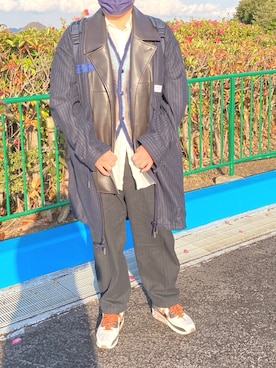 「yoko sakamoto（ヨーコサカモト）のアイテム（パンツ）」を使った、Daniel.Yさん（メンズ・175cm）の冬コーディネート