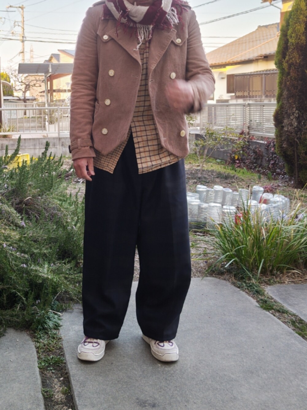 NUMBER (N)INEのピーコートを使った人気ファッション