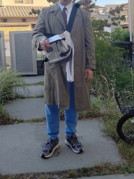 「お洒落さんとつながりたい」｜「アイテム（ボディバッグ/ウエストポーチ）」を使った、Daniel.Yさん（メンズ・175cm）の秋コーディネート