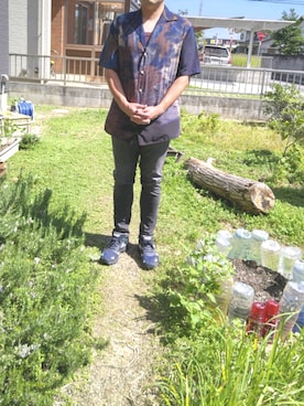 「NUMBER (N)INE（ナンバーナイン）のアイテム（タンクトップ）」を使った、Daniel.Yさん（メンズ・175cm）の秋コーディネート