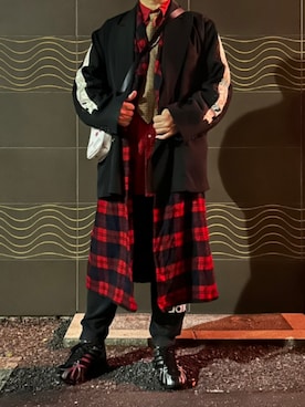 「アイテム（ボディバッグ/ウエストポーチ）」を使った、Daniel.Yさん（メンズ・175cm）の冬コーディネート