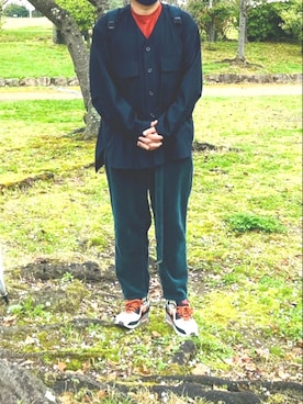 「doublet（ダブレット）のアイテム（チノパンツ）」を使った、Daniel.Yさん（メンズ・175cm）の春コーディネート