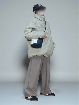 「アイテム（キャップ）」を使った、sc___dyさん（レディース・156cm）の冬コーディネート