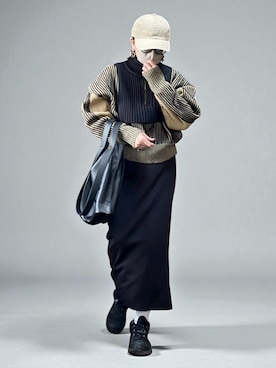 「アイテム（スカート）」を使った、sweet_candyさん（レディース・156cm）の秋コーディネート