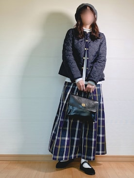 「Traditional Weatherwear」｜「アイテム（ハンチング/ベレー帽）」を使った、sweet_candyさん（レディース・156cm）の秋コーディネート