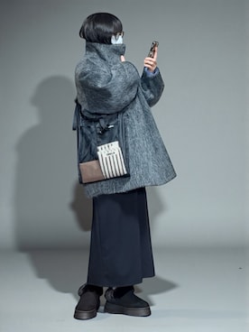 「no brand（ノーブランド）のアイテム」を使った、sc___dyさん（レディース・156cm）の冬コーディネート