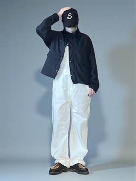 「アイテム（サロペット/オーバーオール）」を使った、sweet_candyさん（レディース・156cm）の秋コーディネート
