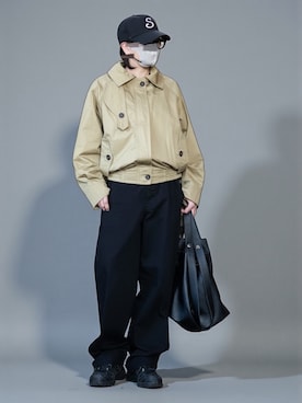 「アイテム（サロペット/オーバーオール）」を使った、sc___dyさん（レディース・156cm）の秋コーディネート