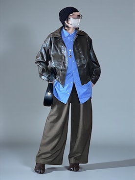 「no brand（ノーブランド）のアイテム」を使った、sc___dyさん（レディース・156cm）の秋コーディネート