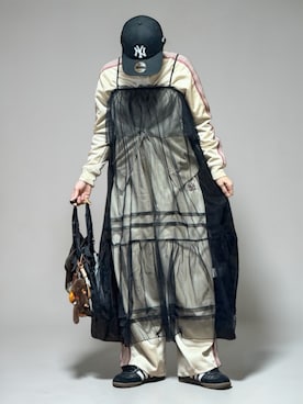 「Needles（ニードルス）のアイテム（パンツ）」を使った、sc___dyさん（レディース・156cm）の春コーディネート