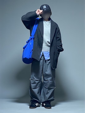 「adidas（アディダス）の【ムラサキスポーツ限定カラー登場！】adidas skateboarding/アディダス スケートボーディング メンズ レディース スニーカー SAMBA ADV サンバ スケシュー 421243959/421243956/421241906/421253946/421253947（スニーカー）」を使った、sc___dyさん（レディース・156cm）の冬コーディネート