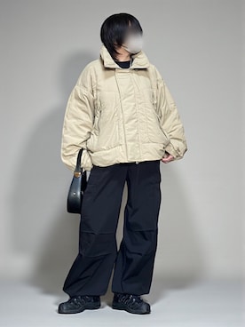 「アイテム（カーゴパンツ）」を使った、sc___dyさん（レディース・156cm）の秋コーディネート