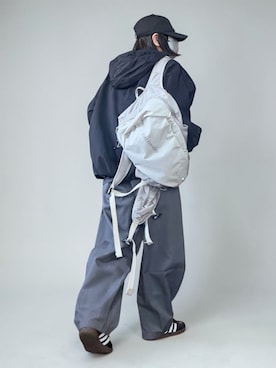 「SALOMON（サロモン）のアイテム」を使った、sc___dyさん（レディース・156cm）の春コーディネート