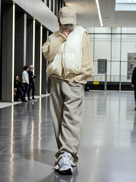 「アイテム（ダウンベスト）」を使った、sweet_candyさん（レディース・156cm）の秋コーディネート