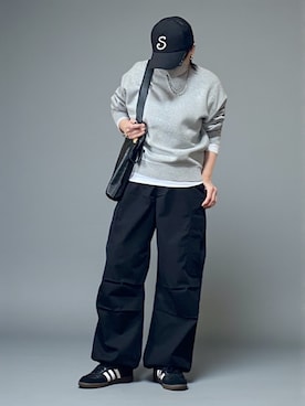 「アイテム（トートバッグ）」を使った、sc___dyさん（レディース・156cm）の秋コーディネート