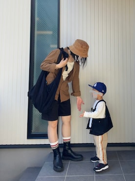 「OFFICIAL TEAM（オフィシャルチーム）のアイテム」を使った、mai✺maiさん（レディース・158cm）の秋コーディネート