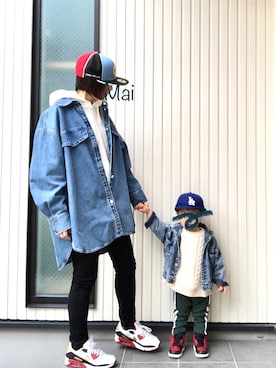 「AIRMAX90」｜mai✺maiさん（レディース・158cm）の冬コーディネート