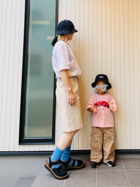 「NEEDLE WORK（ニードルワーク）のアイテム」を使った、mai✺maiさん（レディース・158cm）の夏コーディネート