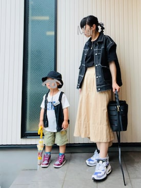 「beams mini」｜mai✺maiさん（レディース・158cm）の春コーディネート