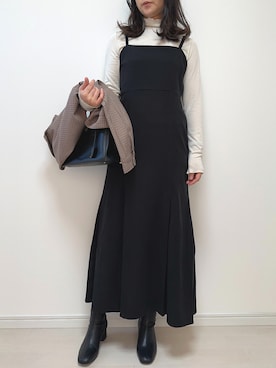 「スクエアトゥ」｜「アイテム（その他アウター）」を使った、まろ(MARO)さん（レディース・165cm）の春コーディネート