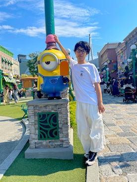 「SHOOP （シュープ）のアイテム」を使った、yutaroさん（メンズ・173cm）の夏コーディネート