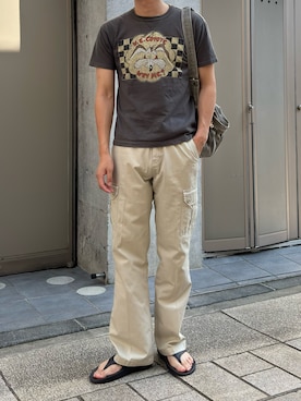 「アイテム（バッグ）」を使った、Rさん（メンズ・179cm）の夏コーディネート