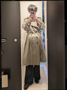 「アイテム（トレンチコート）」を使った、TSUKASAさん（メンズ・174cm）の冬コーディネート