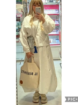 「アイテム（スカート）」を使った、maro70さん（レディース・159cm・50代）の秋コーディネート