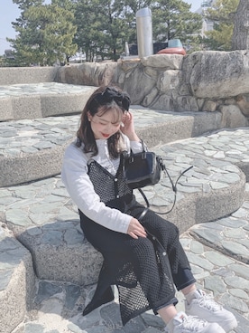 「WEGO（ウィゴー）のアイテム（カチューシャ）」を使った、パイン🍍さん（レディース・148cm）の夏コーディネート