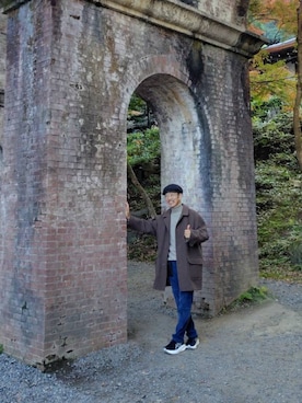 「アイテム（チェスターコート）」を使った、ksdd recordsさん（メンズ・169cm）の秋コーディネート