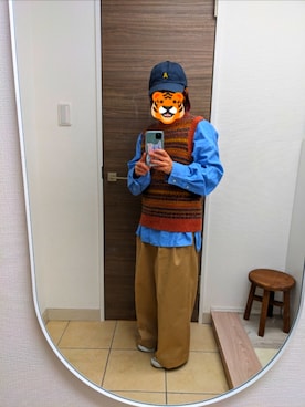 「PAR ICI（パーリッシィ）のアイテム（ベスト）」を使った、minamiさん（レディース・147cm）の秋コーディネート