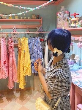 「古着好きな人と繋がりたい」｜「アイテム（ワンピース/ドレス）」を使った、鈴木さん（レディース・154cm）の夏コーディネート