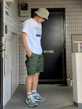 「COBRA CAPS（コブラキャップス）のアイテム」を使った、sskhknさん（メンズ・173cm）の夏コーディネート