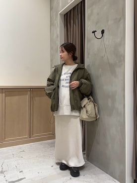 「アイテム（トートバッグ）」を使った、omikuさん（レディース・152cm・20代）の秋コーディネート