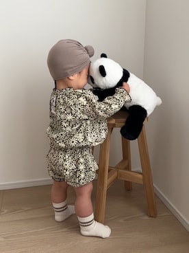 「アイテム（シャツ/ブラウス）」を使った、omikuさん（メンズ・70cm）の秋コーディネート