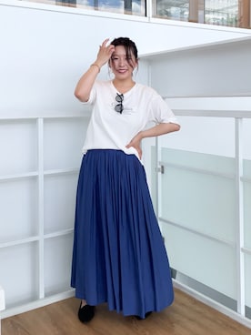 「ポニーテール」｜ちびゆきさん（レディース・152cm・20代）の夏コーディネート
