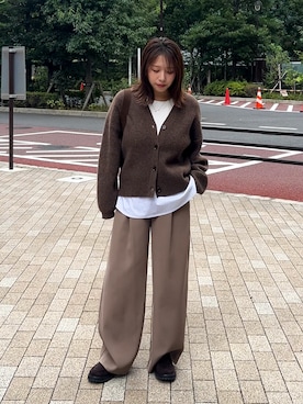 「アイテム（タンクトップ）」を使った、ちびゆきさん（レディース・152cm）の秋コーディネート